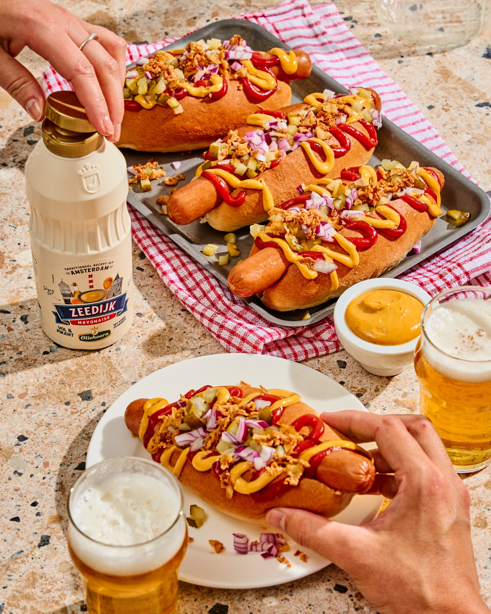 Een Zeedijk van een hotdog!