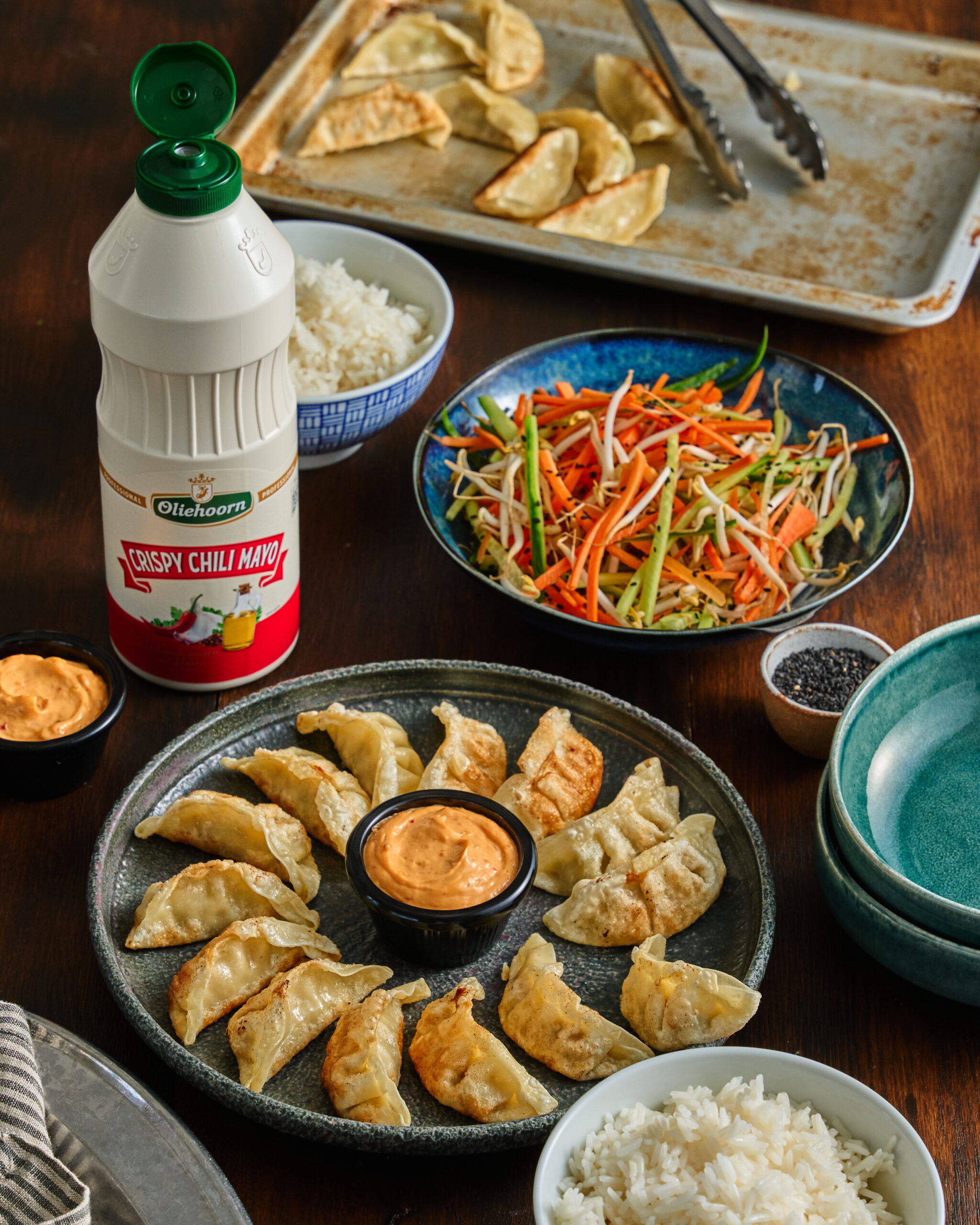 Gyoza's met Crispy Chili Mayo