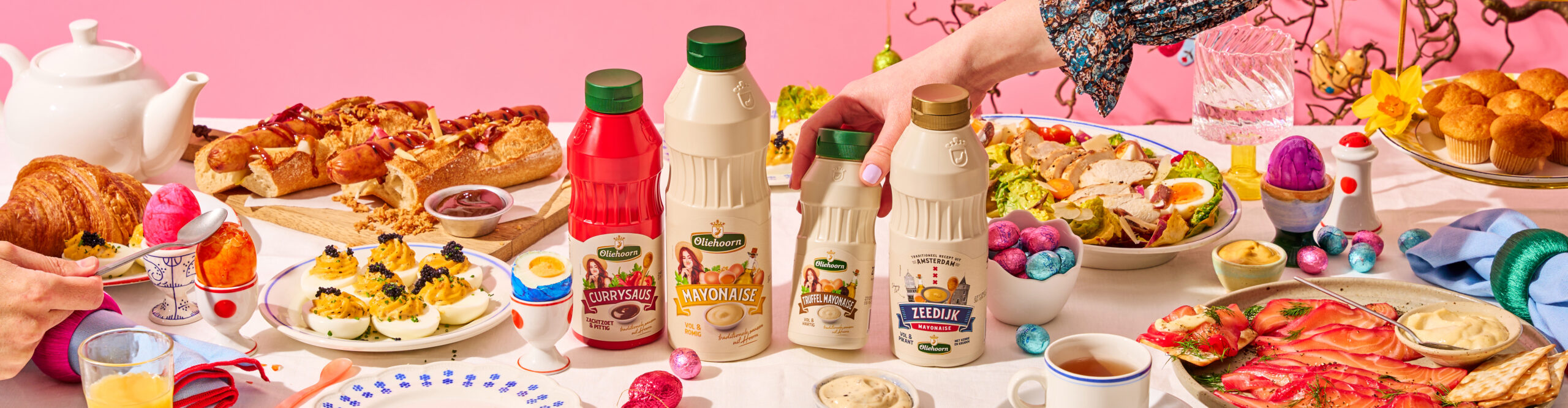 De perfecte brunch tijdens Pasen met de lekkerste sauzen Oliehoorn